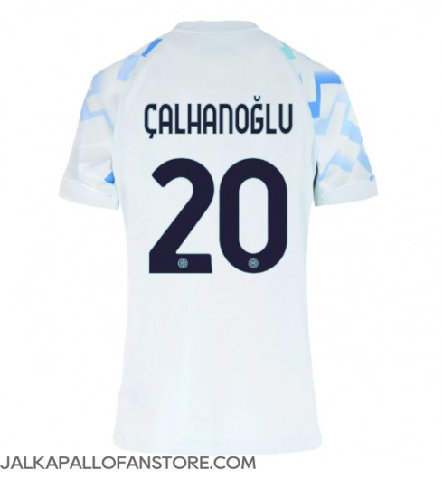Inter Milan Hakan Calhanoglu #20 Vieraspaita Naisten 2025-26 Lyhythihainen Inter Milan Hakan Calhanoglu #20 Vieraspaita Naisten 2025-26 Lyhythihainen